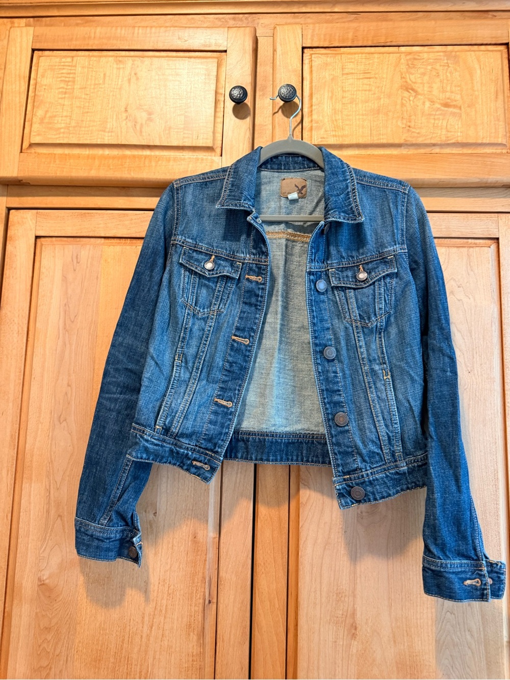 American Eagle Outfitters Dark Blue Women's Denim Jacket